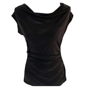 The Limited Cowl Neck Gem Top